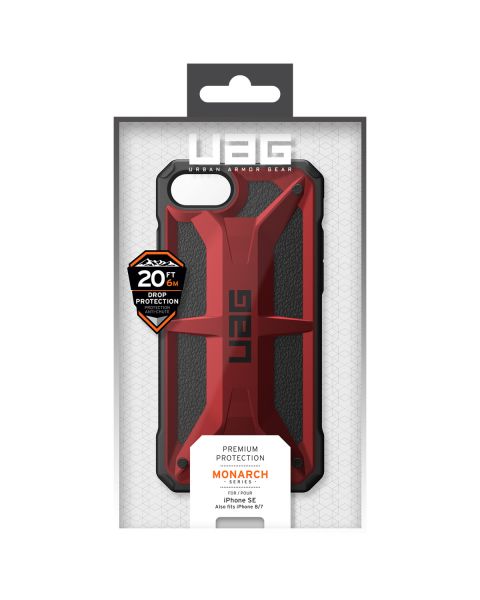 UAG Monarch Backcover iPhone SE (2022 / 2020) / 8 / 7 / 6(s) - Crimson