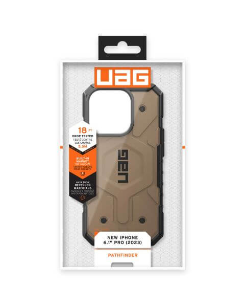 UAG Pathfinder Backcover MagSafe iPhone 15 Pro - Dark Earth