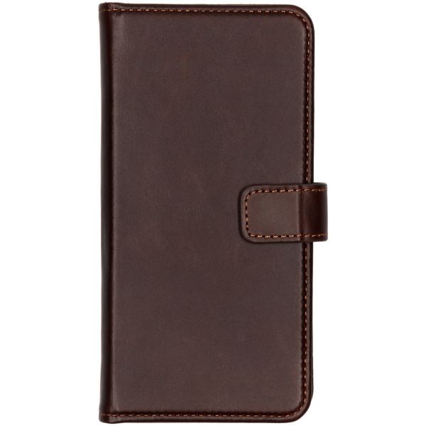 Selencia Echt Lederen Bookcase Huawei P30 Lite - Bruin / Braun  / Brown
