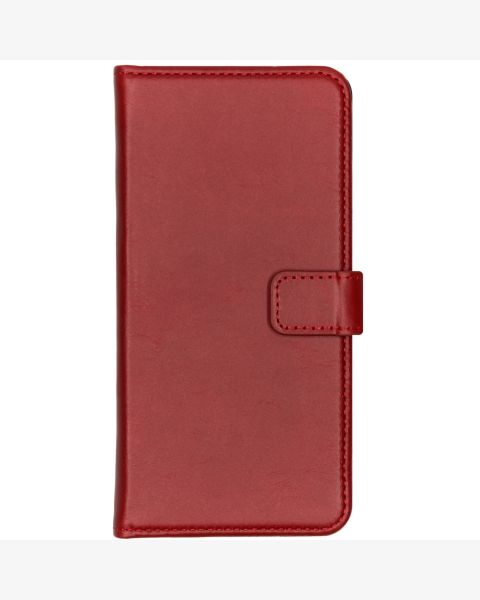 Selencia Echt Lederen Bookcase Huawei P30 Lite - Rood / Rot / Red