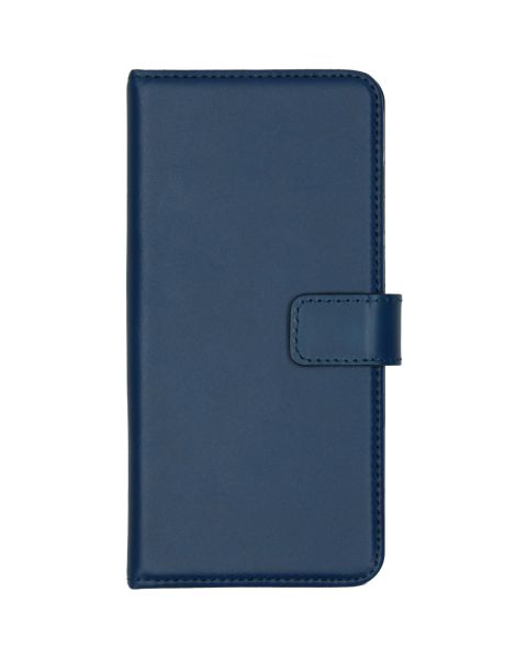 Selencia Echt Lederen Bookcase Huawei P Smart - Blauw / Blau / Blue
