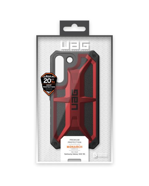 UAG Monarch Backcover Samsung Galaxy S22 - Crimson