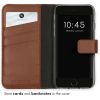 Selencia Echt Lederen Bookcase iPhone SE (2022 / 2020) / 8 / 7 / 6(s)