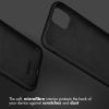 Accezz Liquid Silicone Backcover iPhone SE (2022 / 2020) / 8 / 7 - Zwart / Schwarz / Black