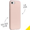 Accezz Liquid Silicone Backcover iPhone SE (2022 / 2020) / 8 / 7 - Roze / Rosa / Pink