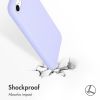 Accezz Liquid Silicone Backcover iPhone SE (2022 / 2020) / 8 / 7 - Paars / Violett  / Purple