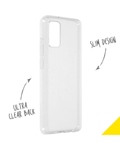 Accezz Clear Backcover Samsung Galaxy A02s - Transparant / Transparent