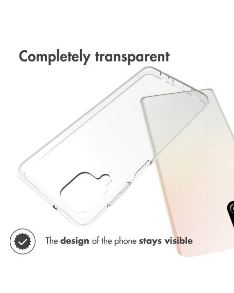 Accezz Clear Backcover Samsung Galaxy A12 - Transparant / Transparent