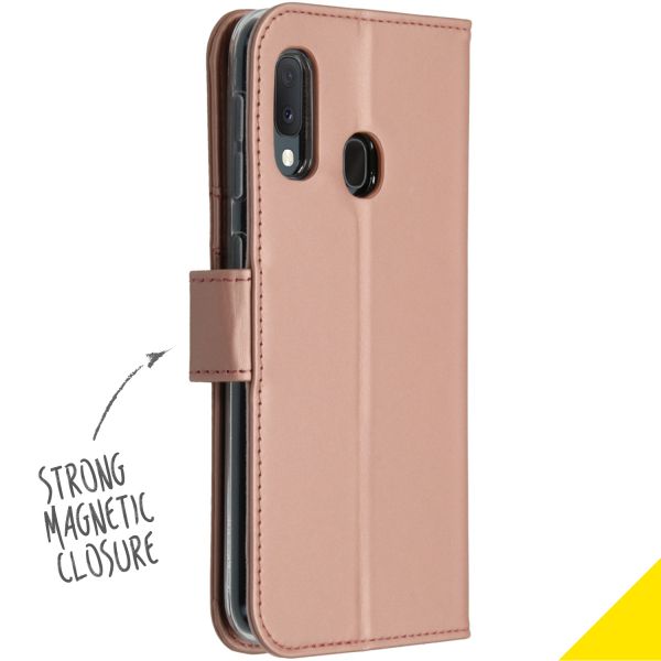 Accezz Wallet Softcase Bookcase Samsung Galaxy A20e - Rosé Goud / Roségold