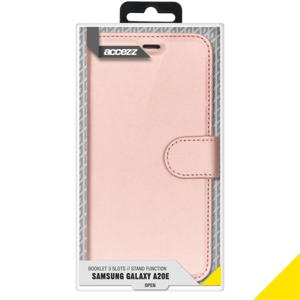 Accezz Wallet Softcase Bookcase Samsung Galaxy A20e - Rosé Goud / Roségold