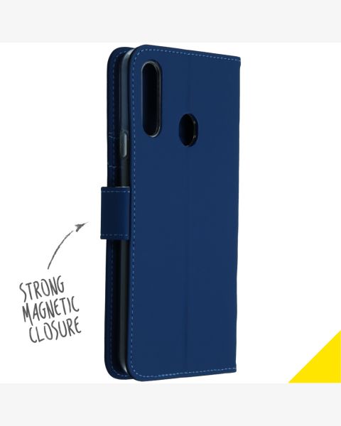 Accezz Wallet Softcase Bookcase Samsung Galaxy A20s - Donkerblauw / Dunkelblau  / Dark blue