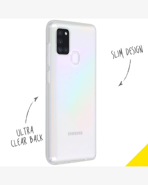 Accezz Clear Backcover Samsung Galaxy A21s - Transparant / Transparent
