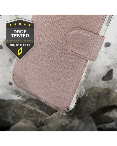Accezz Xtreme Wallet Bookcase Samsung Galaxy A21s - Rosé Goud / Roségold