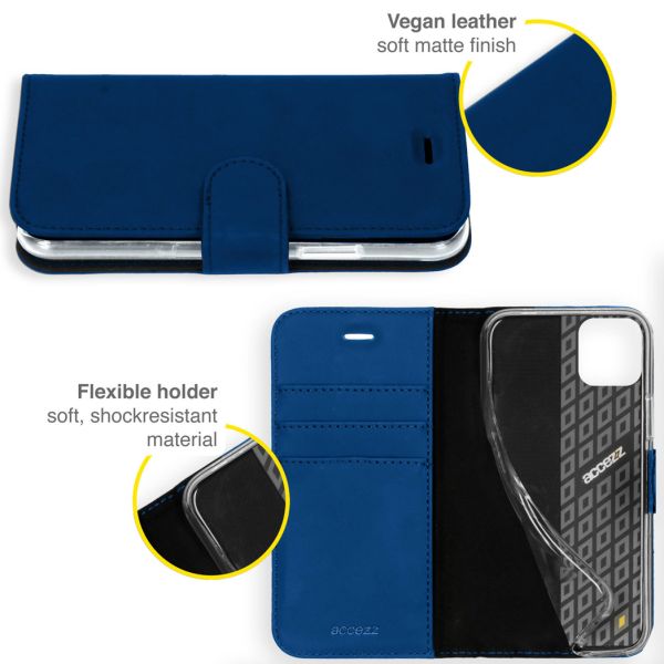 Accezz Wallet Softcase Bookcase Galaxy A22 (5G) - Donkerblauw / Dunkelblau  / Dark blue