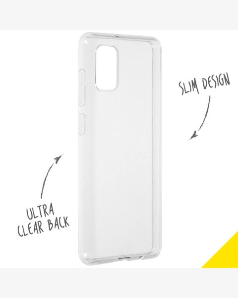 Accezz Clear Backcover Samsung Galaxy A31 - Transparant / Transparent