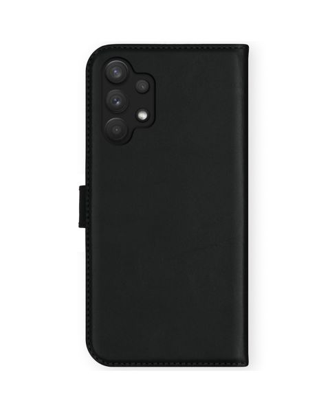 Selencia Echt Lederen Bookcase Samsung Galaxy A32 (4G) - Zwart / Schwarz / Black