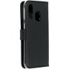 Selencia Echt Lederen Bookcase Samsung Galaxy A40 - Zwart / Schwarz / Black