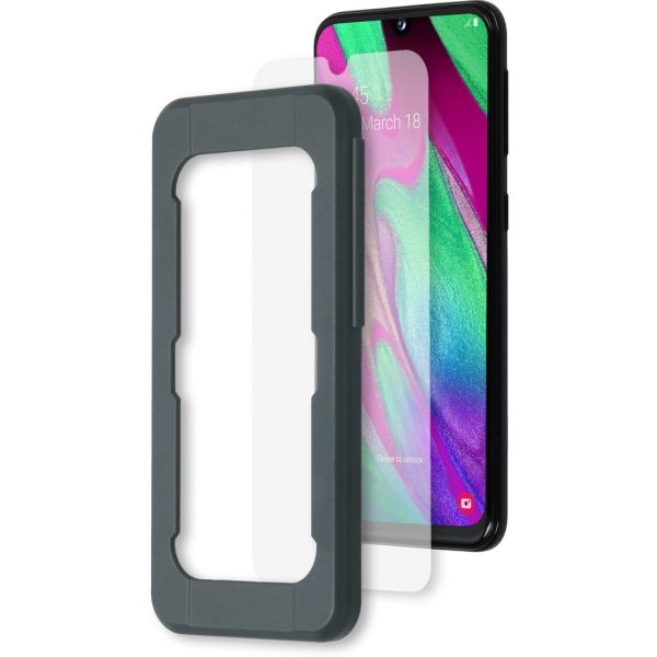 Glass Screenprotector + Applicator Samsung Galaxy A40 - Screenprotector