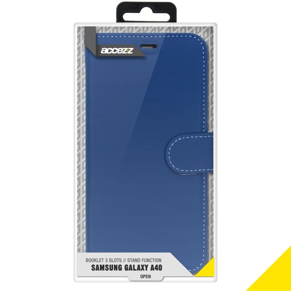 Wallet Softcase Booktype Samsung Galaxy A40 - Blauw - Blauw / Blue
