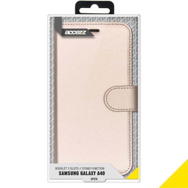 Wallet Softcase Booktype Samsung Galaxy A40 - Goud - Goud / Gold