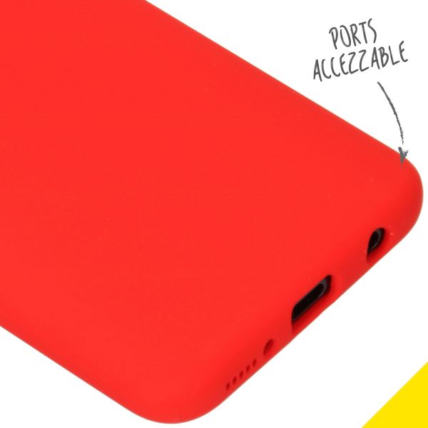 Accezz Liquid Silicone Backcover Samsung Galaxy A40 - Rood / Rot / Red
