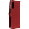 Selencia Echt Lederen Bookcase Samsung Galaxy A50 / A30s - Rood / Rot / Red