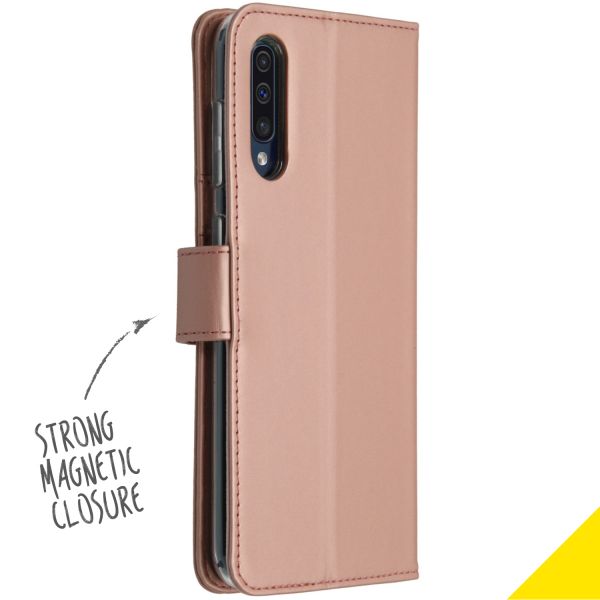 Wallet Softcase Booktype Samsung Galaxy A50 / A30s - Rosé Goud - Rosé Goud / Rosé Gold