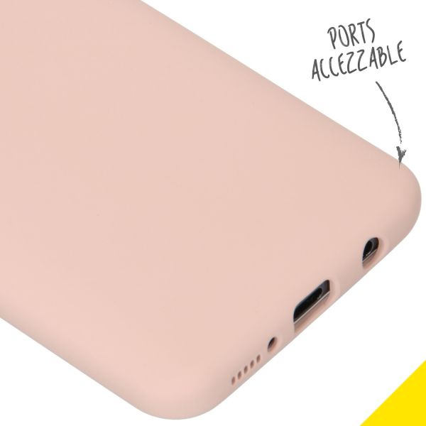 Liquid Silicone Backcover Samsung Galaxy A50 / A30s - Roze - Roze / Pink