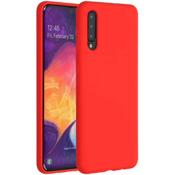 Liquid Silicone Backcover Samsung Galaxy A50 / A30s - Rood - Rood / Red