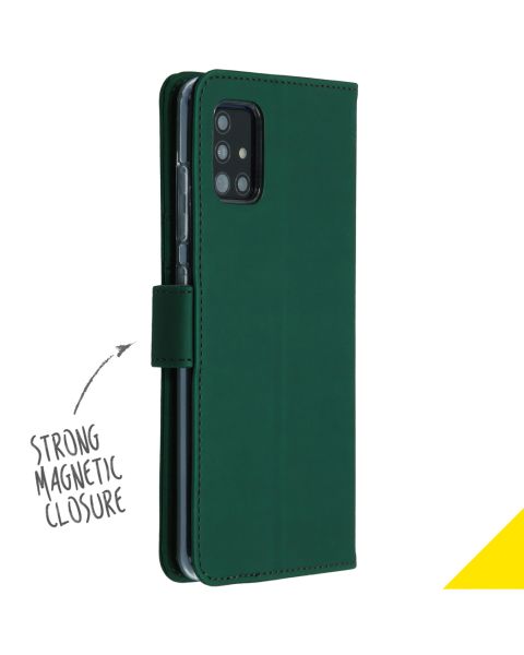 Accezz Wallet Softcase Bookcase Samsung Galaxy A51 - Groen / Grün  / Green