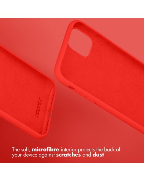 Accezz Liquid Silicone Backcover Samsung Galaxy A52(s) (5G/4G) - Rood / Rot / Red