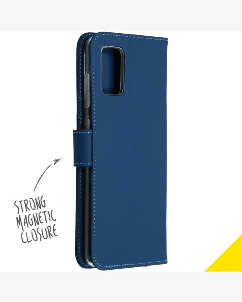 Accezz Wallet Softcase Bookcase Samsung Galaxy A71 - Blauw / Blau / Blue