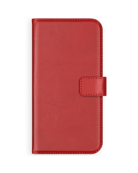 Selencia Echt Lederen Bookcase Samsung Galaxy A72 - Rood / Rot / Red