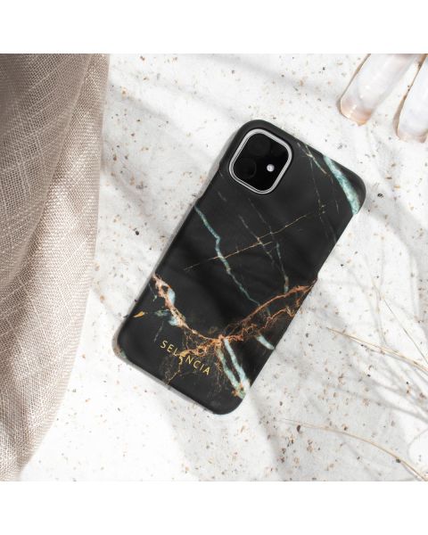 Selencia Maya Fashion Backcover Samsung Galaxy A72 - Marble Black