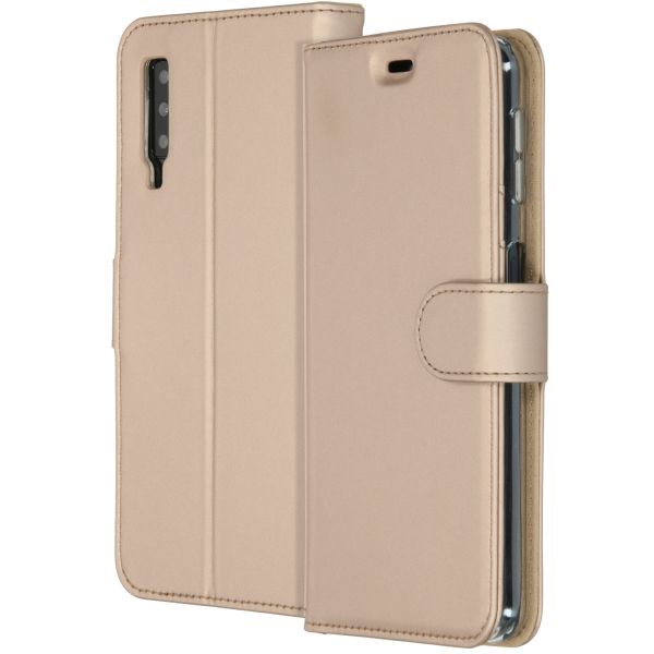 Wallet Softcase Booktype Samsung Galaxy A7 (2018) - Goud / Gold