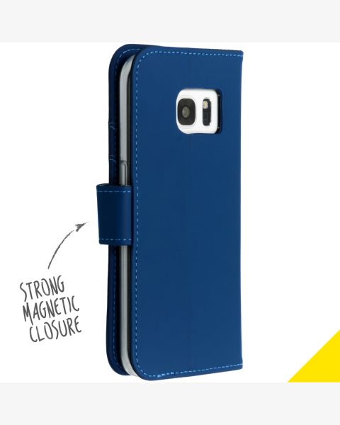 Wallet Softcase Booktype Samsung Galaxy S7 - Blauw / Blue