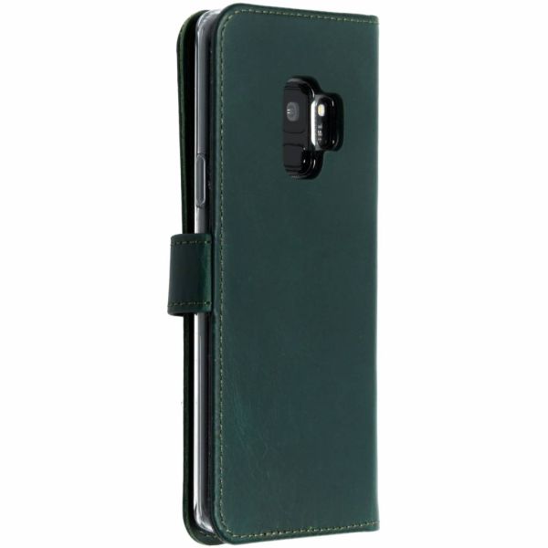 Selencia Echt Lederen Bookcase Samsung Galaxy S9