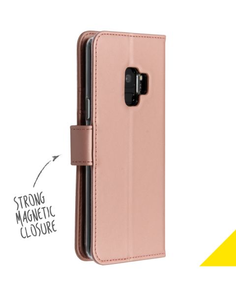 Wallet Softcase Booktype Samsung Galaxy S9 - Rosé Goud / Rosé Gold