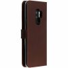 Selencia Echt Lederen Bookcase Samsung Galaxy S9 Plus - Bruin / Braun  / Brown