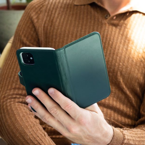 Selencia Echt Lederen Bookcase Samsung Galaxy S9 Plus