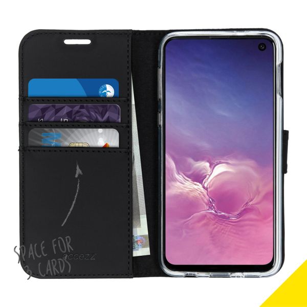 Wallet Softcase Booktype Samsung Galaxy S10e - Zwart / Black