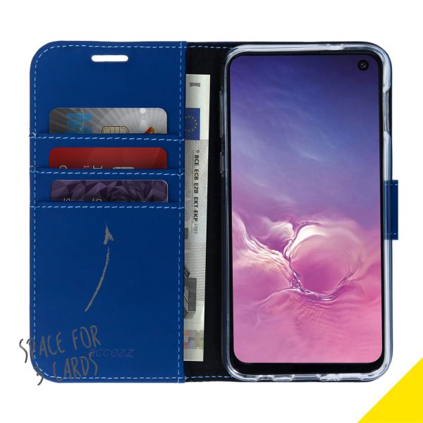 Wallet Softcase Booktype Samsung Galaxy S10e - Blauw / Blue