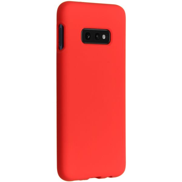 Liquid Silicone Backcover Samsung Galaxy S10e - Rood - Rood / Red