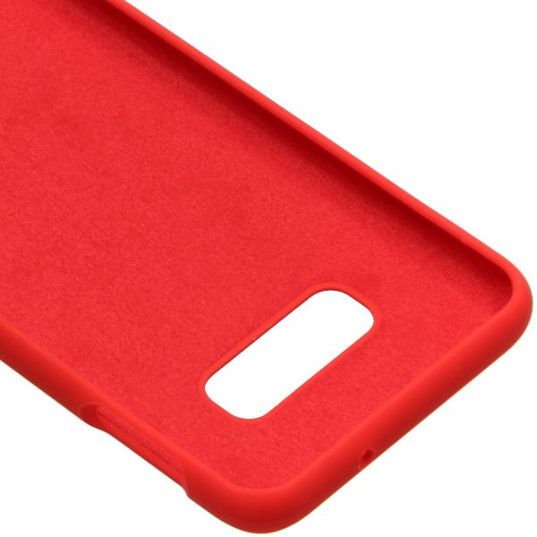 Liquid Silicone Backcover Samsung Galaxy S10e - Rood - Rood / Red