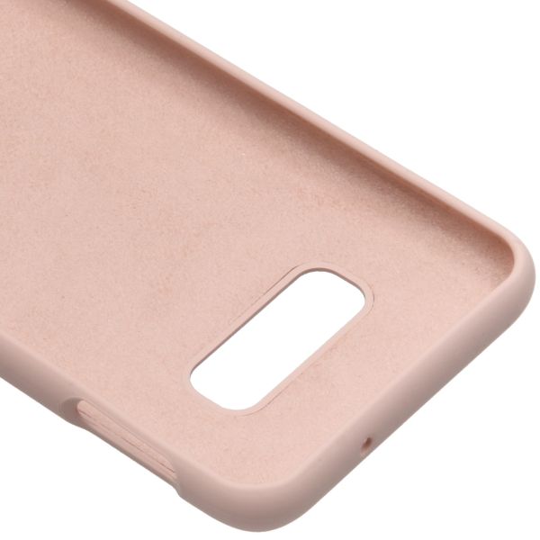 Liquid Silicone Backcover Samsung Galaxy S10e - Roze - Roze / Pink
