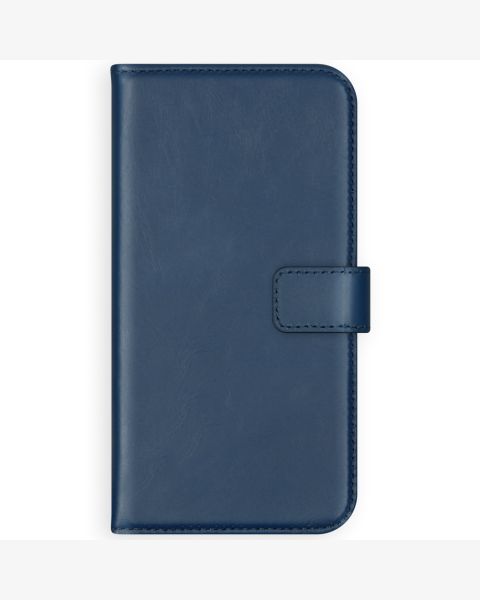 Selencia Echt Lederen Bookcase Samsung Galaxy S10 - Blauw / Blau / Blue