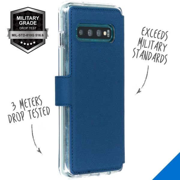 Xtreme Wallet Booktype Samsung Galaxy S10 - Donkerblauw - Blauw / Blue