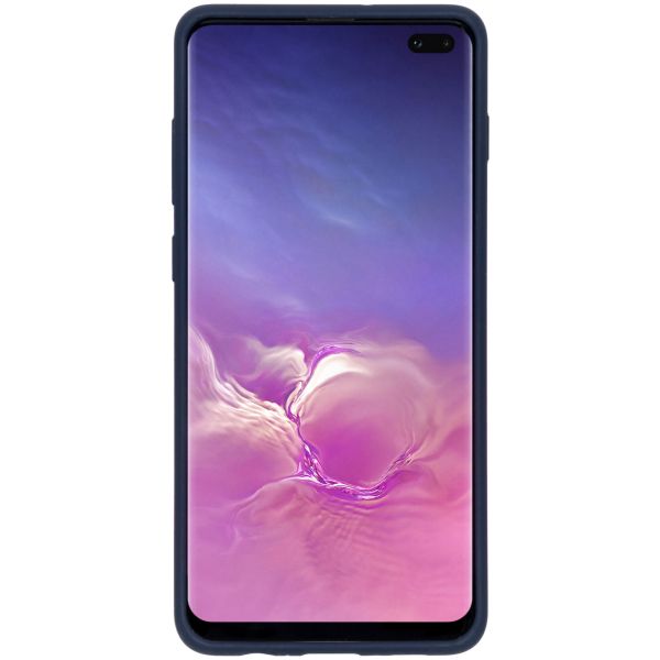 Liquid Silicone Backcover Samsung Galaxy S10 Plus - Blauw - Blauw / Blue