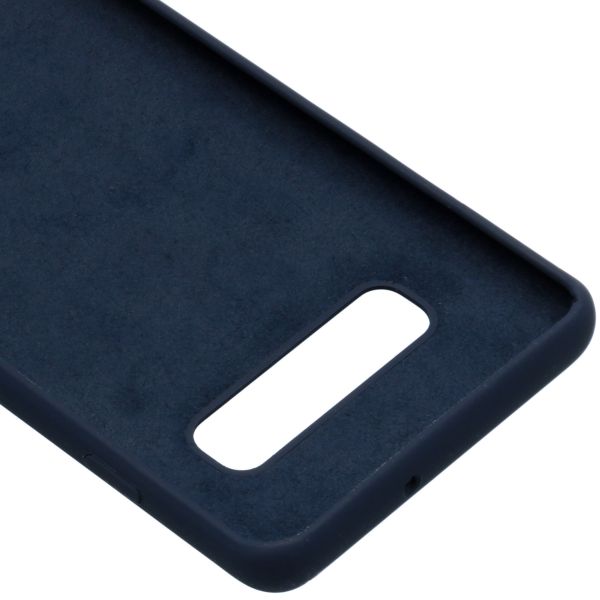 Liquid Silicone Backcover Samsung Galaxy S10 Plus - Blauw - Blauw / Blue