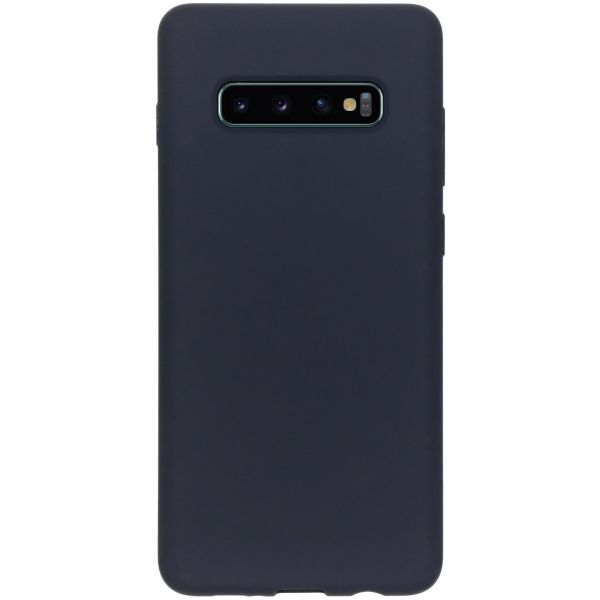 Liquid Silicone Backcover Samsung Galaxy S10 Plus - Blauw - Blauw / Blue